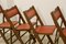 Chaises Pliantes Art Déco, 1950s, Set de 4 2