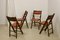 Art Deco Folding Chairs, 1950s, Set of 4 7