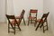 Art Deco Folding Chairs, 1950s, Set of 4, Image 7