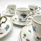 Italian Hand Painted Porcelain Coffee Cups and Saucers by Richard Ginori, Set of 10 3