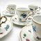 Italian Hand Painted Porcelain Coffee Cups and Saucers by Richard Ginori, Set of 10, Image 3