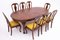 Antique Table & Dining Chairs, Northern Europe, 1920s, Set of 9, Image 2