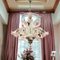 Large Venetian Pink Blossom Chandelier, 1960s 2