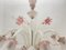 Large Venetian Pink Blossom Chandelier, 1960s 4