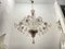 Large Venetian Pink Blossom Chandelier, 1960s 10