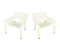 White Plastic Vicar Armchairs by Vico Magistretti for Artemide, 1971, Set of 2 1