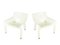 White Plastic Vicar Armchairs by Vico Magistretti for Artemide, 1971, Set of 2, Image 1