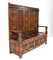 Gothic Revival Oak High Back Hall Bench, 1900s 5
