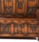Gothic Revival Oak High Back Hall Bench, 1900s 9