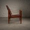 Red Leather Safari Chair by Kaare Klint for Rud. Rasmussen, Denmark, 1950s, Image 8