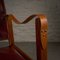 Red Leather Safari Chair by Kaare Klint for Rud. Rasmussen, Denmark, 1950s 11