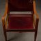 Red Leather Safari Chair by Kaare Klint for Rud. Rasmussen, Denmark, 1950s, Image 17