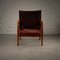 Red Leather Safari Chair by Kaare Klint for Rud. Rasmussen, Denmark, 1950s 7