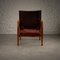 Roter Safari Stuhl aus Leder von Kaare Klint für Rud. Rasmussen, Dänemark, 1950er 7