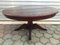 Tavolino da caffè rotondo in stile inglese in mogano su una gamba con estremità in ottone, anni '50, Immagine 23