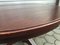 Large English Style Round Mahogany Coffee Table on One Leg with Brass Leg Ends, 1950s 21