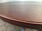 Large English Style Round Mahogany Coffee Table on One Leg with Brass Leg Ends, 1950s 25