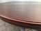 Large English Style Round Mahogany Coffee Table on One Leg with Brass Leg Ends, 1950s, Image 25