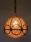 Lámpara de techo de bambú y cuerda, años 70, Imagen 14