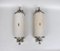 Art Deco Wall Lights in Nickel-Plating, 1930s, Set of 2 1