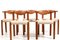 Teak Cow Horn Chairs from Dyrlund, 1970s, Set of 5, Image 3