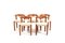 Teak Cow Horn Chairs from Dyrlund, 1970s, Set of 5 1