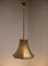 Ceramic and Gold-Colored Brass Ceiling Lamp, 1960s, Image 7