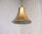 Ceramic and Gold-Colored Brass Ceiling Lamp, 1960s 5