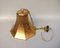 Ceramic and Gold-Colored Brass Ceiling Lamp, 1960s 12