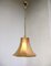 Ceramic and Gold-Colored Brass Ceiling Lamp, 1960s 4