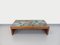 Vintage Brutalist Coffee Table in Oak and Ceramic, 1970s, Image 1