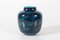 Blaue Jar Vase mit Fischmotiv von Nils Thorsson für Royal Copenhagen, Denmark, 1961 6