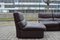 Brown Leather Living Room Set from Rolf Benz, 1977, Set of 9, Image 9