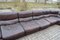 Brown Leather Living Room Set from Rolf Benz, 1977, Set of 9, Image 3