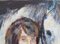 Artista di scuola, Francia, Ritratto di donna e cavallo, anni '80, Olio su tavola, con cornice, Immagine 11