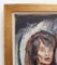 Artista di scuola, Francia, Ritratto di donna e cavallo, anni '80, Olio su tavola, con cornice, Immagine 12