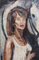 Artista di scuola, Francia, Ritratto di donna e cavallo, anni '80, Olio su tavola, con cornice, Immagine 17