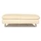 Rivoli 3-Seater Sofa and Pouf in Cream Leather from Koinor, Set of 2 10