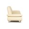 Rivoli 3-Sitzer Sofa und Pouf aus Cremefarbenem Leder von Koinor, 2er Set 13