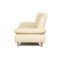 Rivoli 3-Seater Sofa and Pouf in Cream Leather from Koinor, Set of 2 15