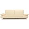 Rivoli 3-Seater Sofa and Pouf in Cream Leather from Koinor, Set of 2, Image 14