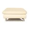 Rivoli 3-Seater Sofa and Pouf in Cream Leather from Koinor, Set of 2 11