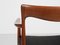 Mid-Century Danish Chair with Armrests in Teak and New Skai by Arne Vodder for Vamo, 1960s, Image 8