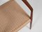 Mid-Century Model 57 Danish Chair in Teak and New Papercord by Niels Otto Møller, 1960s 9
