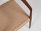 Mid-Century Model 57 Danish Chair in Teak and New Papercord by Niels Otto Møller, 1960s, Image 9