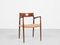 Mid-Century Model 57 Danish Chair in Teak and New Papercord by Niels Otto Møller, 1960s, Image 1