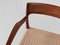 Mid-Century Model 57 Danish Chair in Teak and New Papercord by Niels Otto Møller, 1960s 6