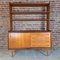 Bookcase with Sliding Doors and Writing Desk, 1960s, Image 1