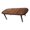 Mesa de comedor holandesa grande oval de teca, Imagen 1