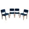 Italian Wooden Dining Chairs attributed to Ico & Luisa Parisi, 1950s, Set of 4 1